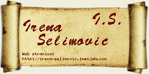 Irena Selimović vizit kartica